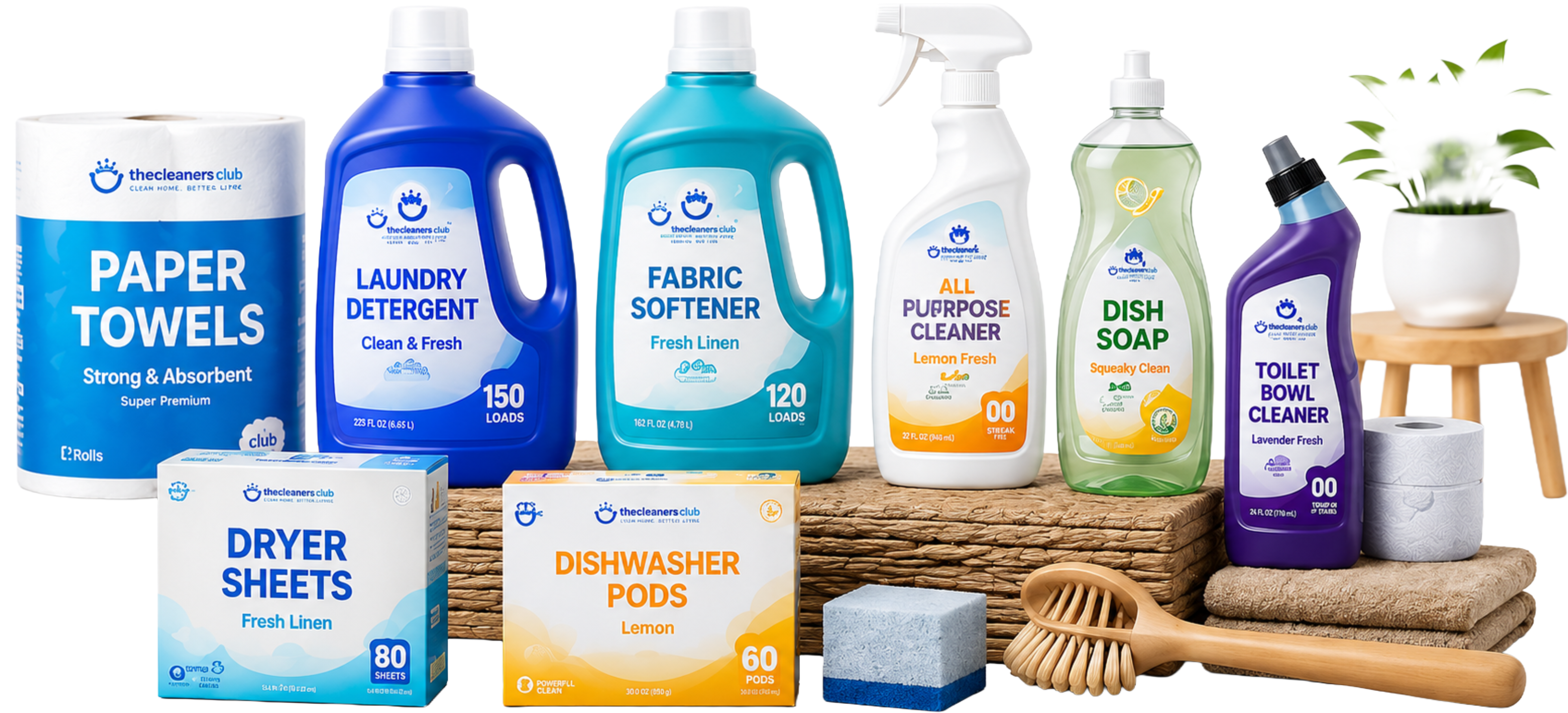 thecleaners.club household essentials bundle